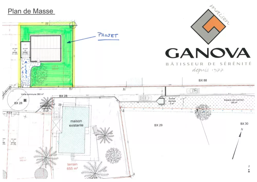 Image du terrain Terrain à bâtir de 345 m² à VENISSIEUX (69)