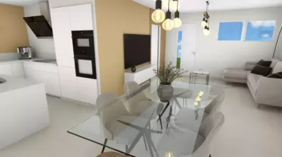 Image du modèle de maison Illustration pièce de vie