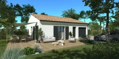 Image du modèle de maison Modèle carré - 70m² avec garage - AVANT