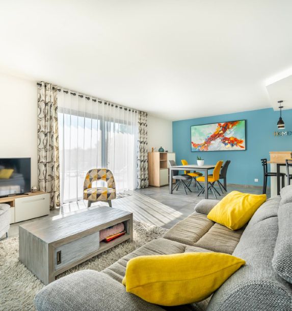 Image du modèle de maison salon interieur