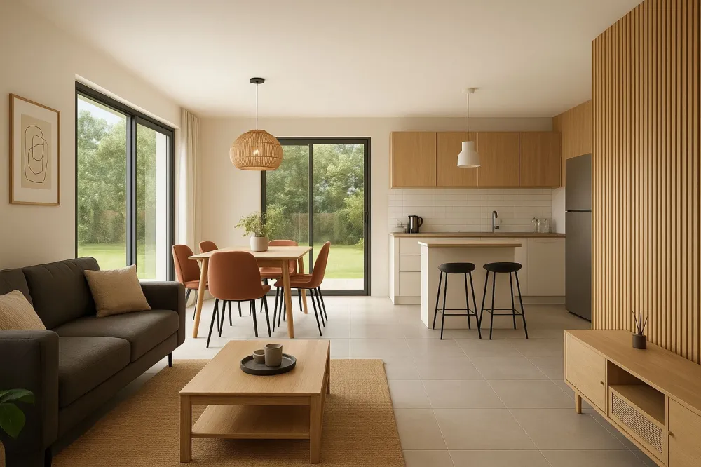 Image du modèle de maison rectangle sans garage