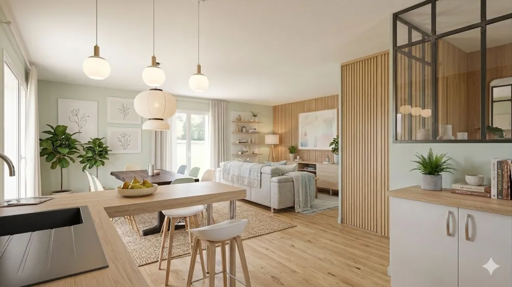 Image du modèle de maison rectangle 80 interieur