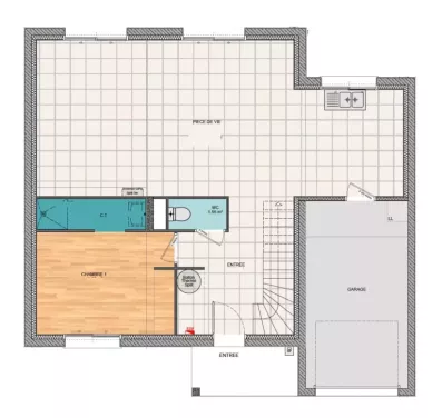 Image du modèle de maison AMETHYSTE 3CH RDC