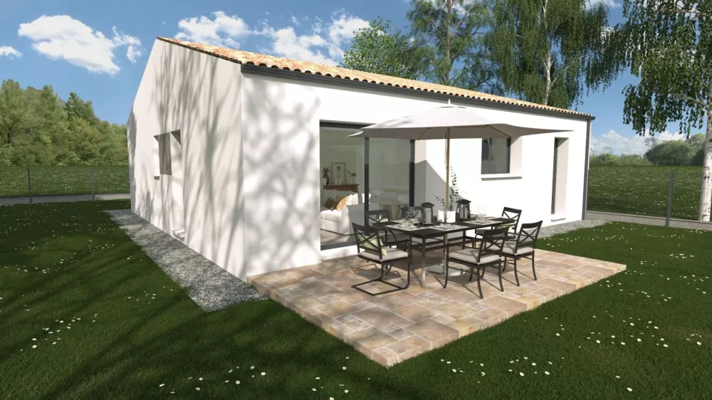Image du modèle de maison Papaye 3 ch façade arrière