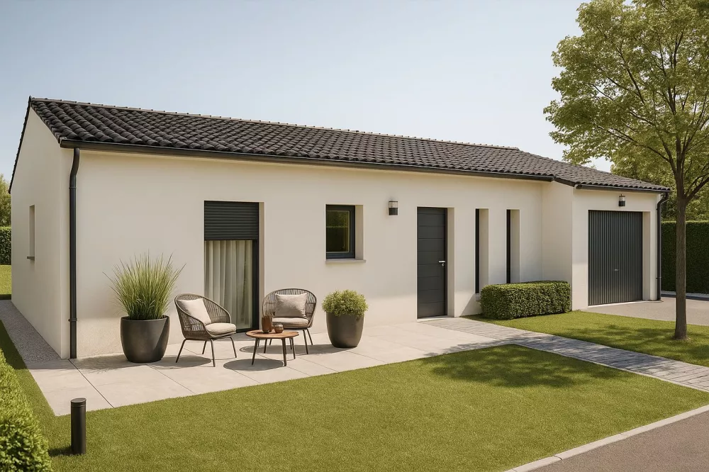 Image du modèle de maison Avant Mangue moderne