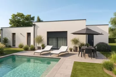 Image du modèle de maison 20250717_0947_Maison Moderne avec Piscine_remix_01k0bnh53femxaesx5wwxy1qfd