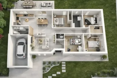 Image du modèle de maison plan 3d opale