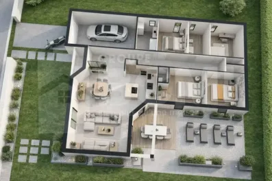 Image du modèle de maison plan 3d topaze