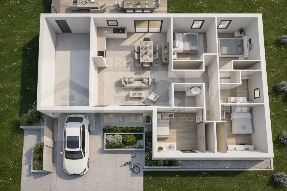 Image du modèle de maison plan 3d goyave