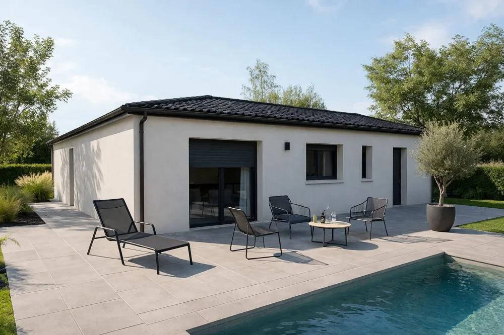 Image du modèle de maison AMBRE MODERNE ARRIERE