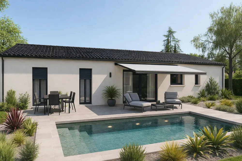 Image du modèle de maison JADE MODERNE ARRIERE