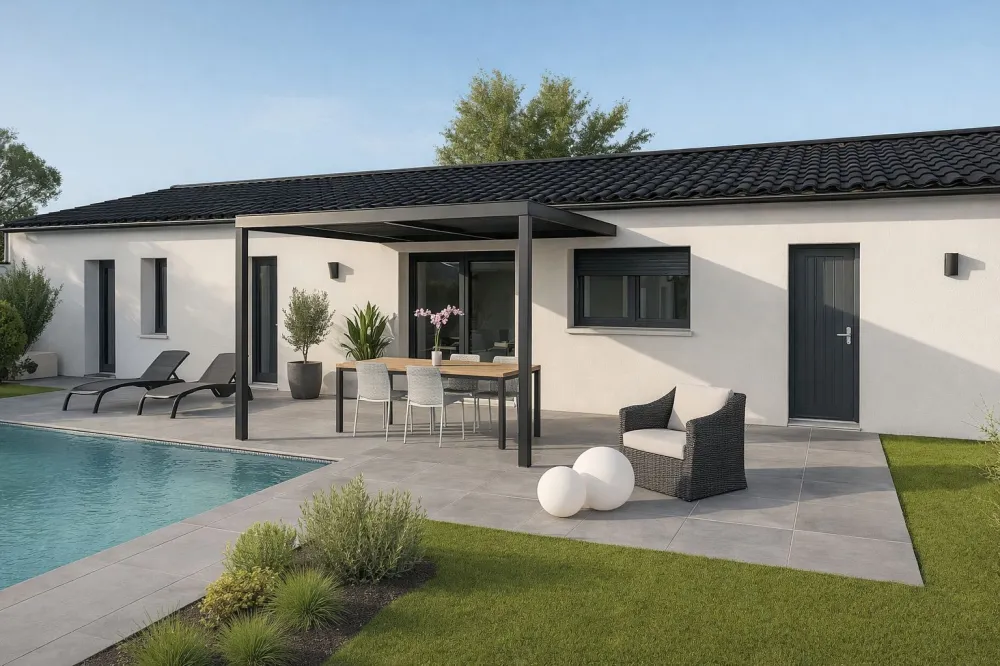 Image du modèle de maison IRIS MODERNE ARRIERE