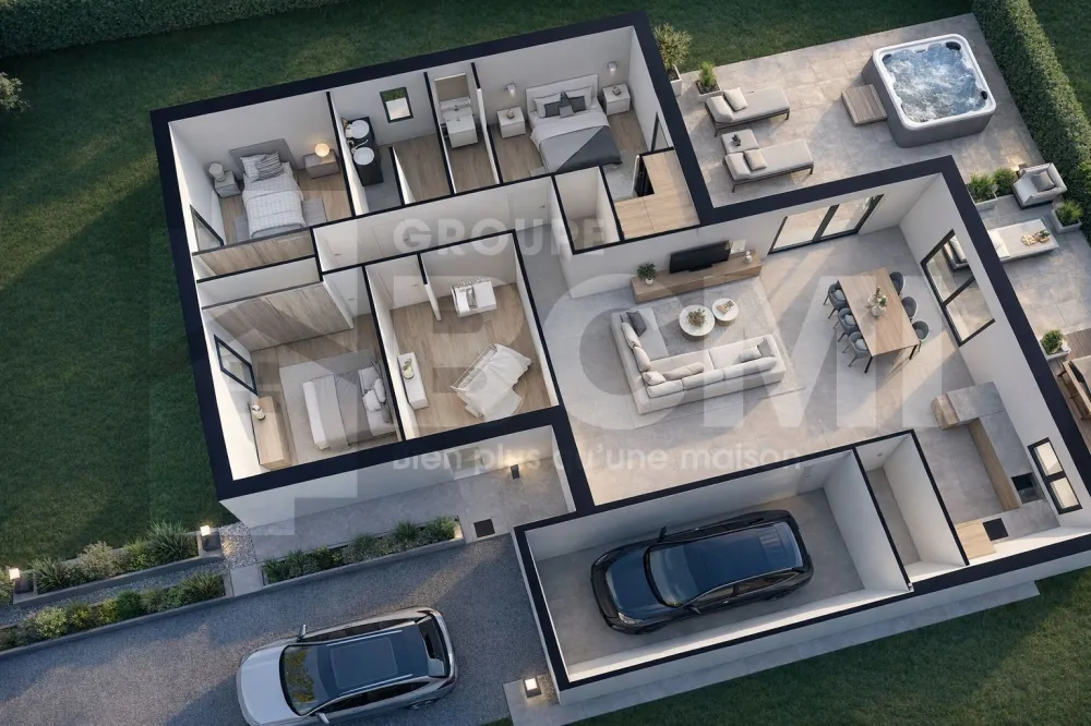Image du modèle de maison plan 3d saphir