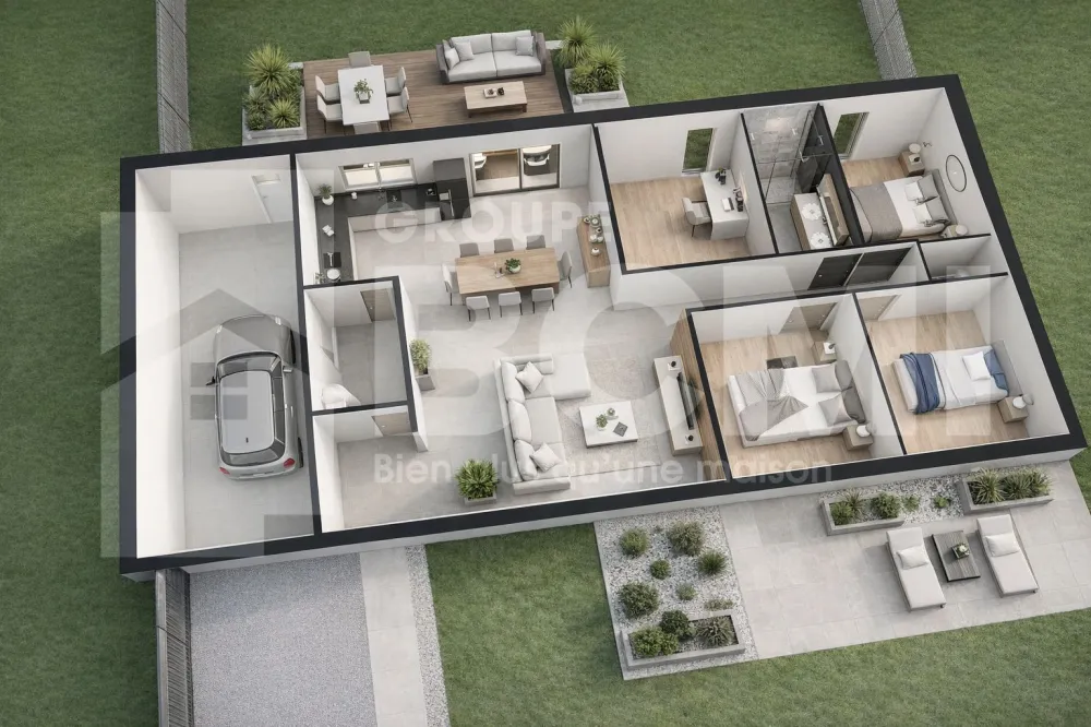 Image du modèle de maison Plan 3D Iris