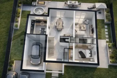 Image du modèle de maison Plan 3d Amethyste RDC