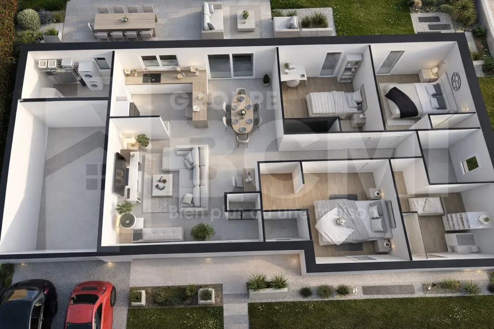 Image du modèle de maison plan 3d jade