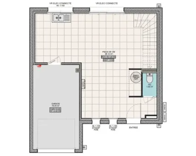 Image du modèle de maison PLAN RDC TURQUOISE M 3CH87
