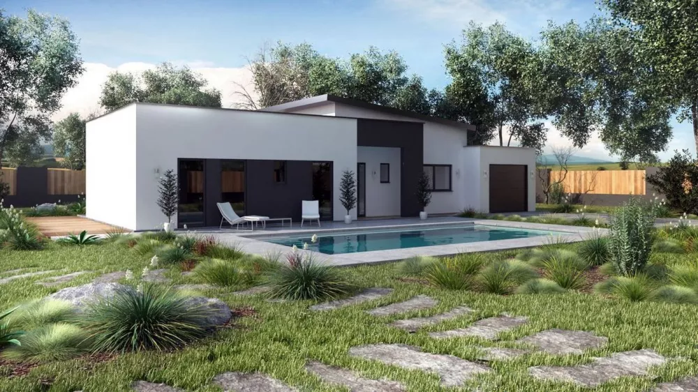 Image du modèle de maison toit terrasse PP pisicne