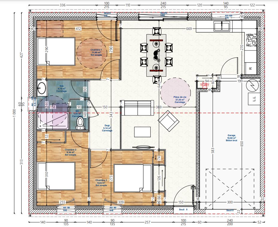 Image du modèle de maison plan maison 1 