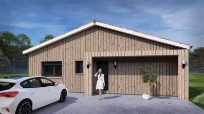Image du modèle de maison 36061A-24_1 - Vue extérieure