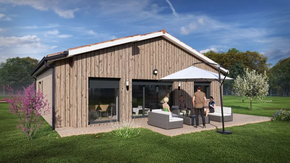 Image du modèle de maison 36061A-24_2 - Vue extérieure