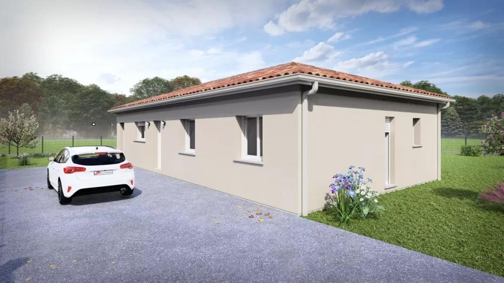 Image du modèle de maison 37003A-25_2 - Vue extérieure