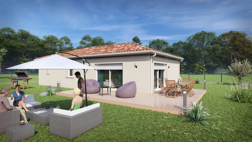 Image du modèle de maison 37003A-25_4 - Vue extérieure