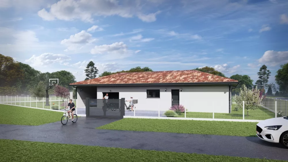 Image du modèle de maison 36062A-24_1 - Vue extérieure