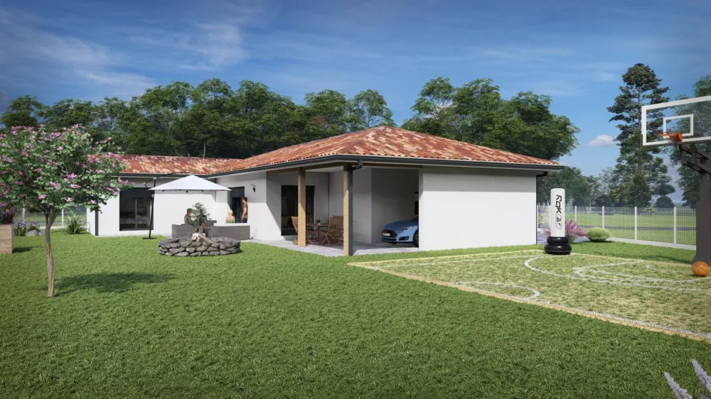 Image du modèle de maison 36062A-24_3 - Vue extérieure