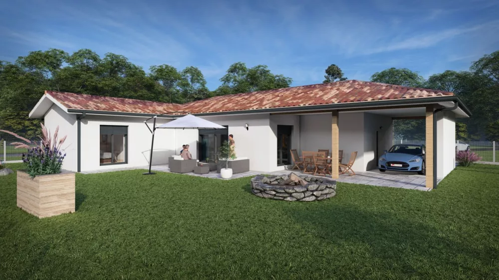 Image du modèle de maison 36062A-24_4 - Vue extérieure