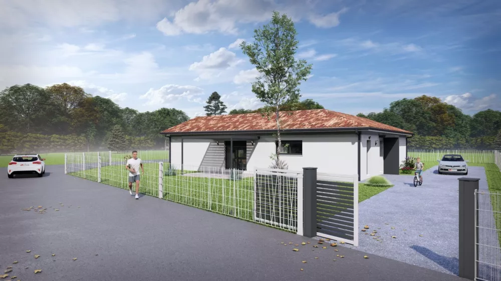 Image du modèle de maison 36067B-24_1 - Vue extérieure