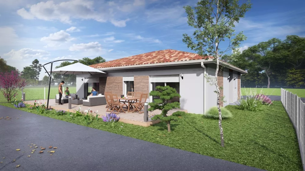 Image du modèle de maison 37005-25_3 - Vue extérieure