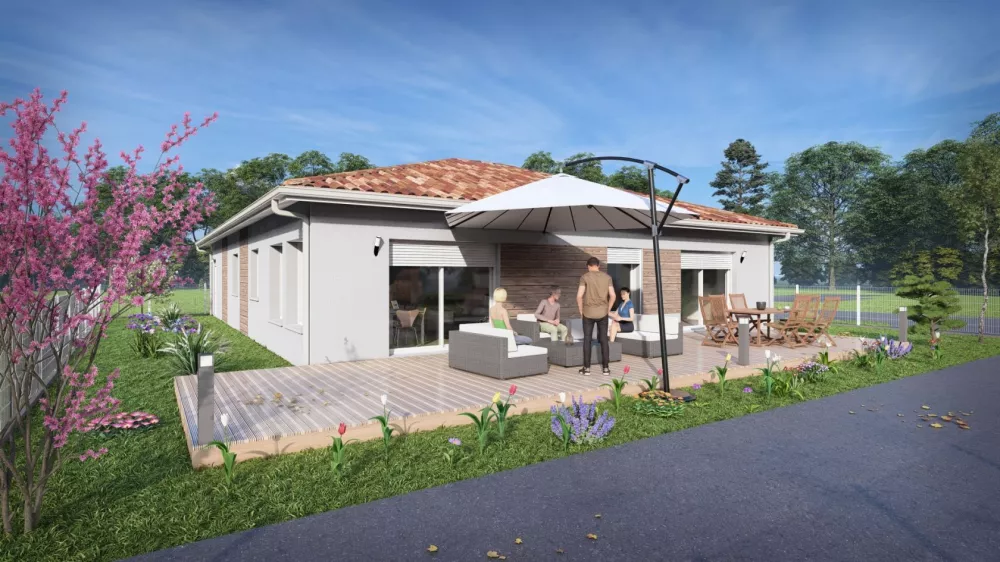 Image du modèle de maison 37005-25_4 - Vue extérieure