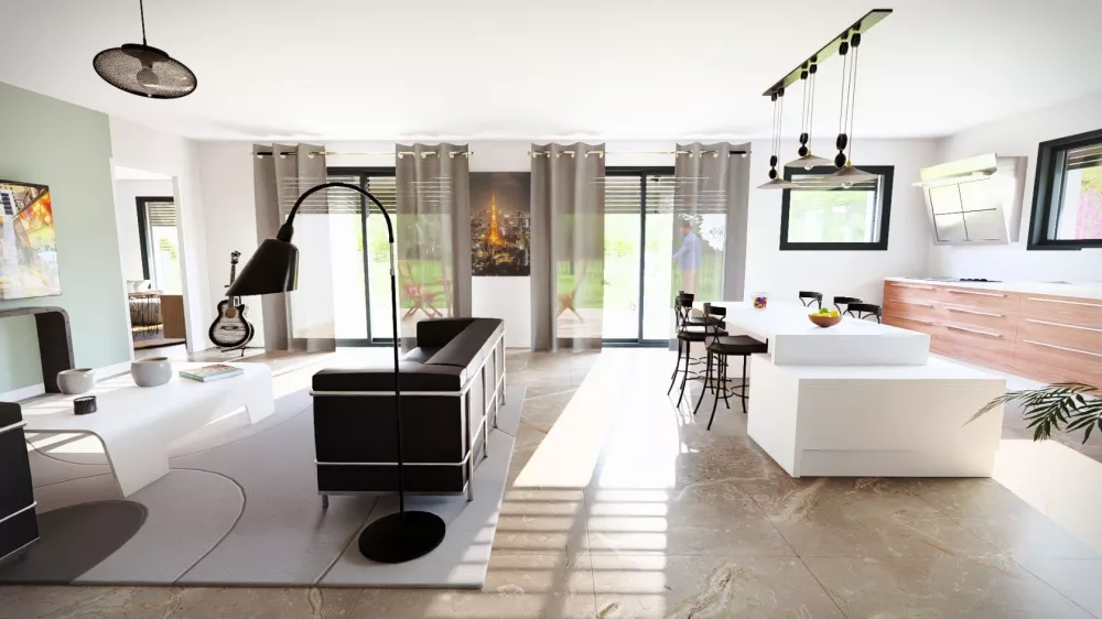 Image du modèle de maison 36058B-24_5 - Vue intérieure