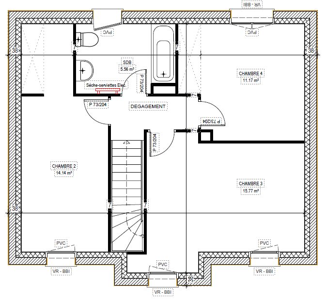 Image du modèle de maison Etage-Epi-du-vent-99