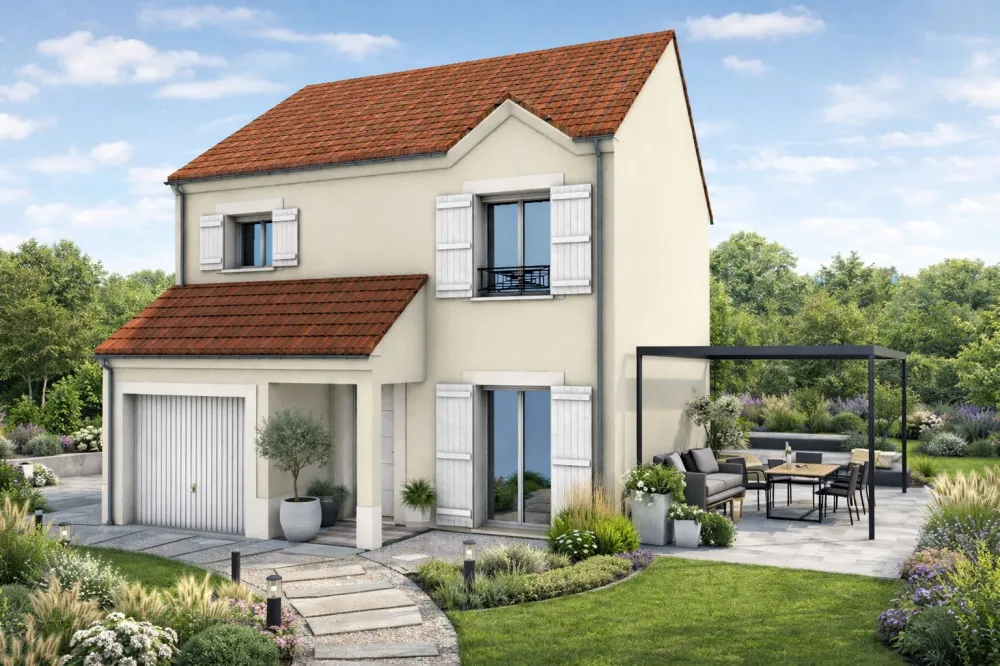 Image du modèle de maison Rose bleu T4 83m2