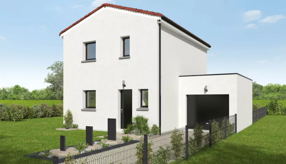 Image du modèle de maison ANEMONE 85m² TUILE + GGE BAC