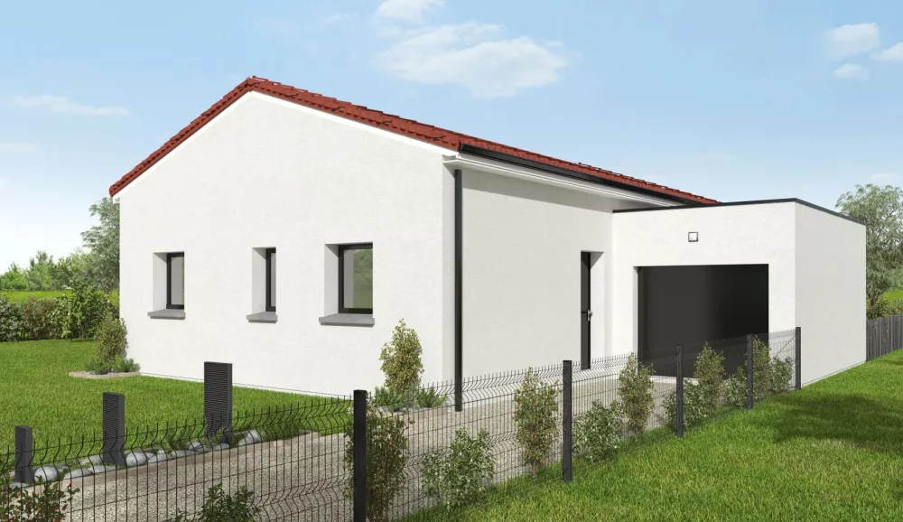 Image du modèle de maison GIRELLE 75m² TUILE + GGE BAC