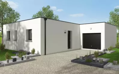 Image du modèle de maison GIRELLE 85m² TOIT TERRASSE + GGE BAC