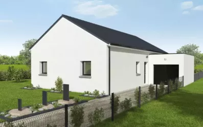 Image du modèle de maison GIRELLE 95m² ARDOISE + GGE BAC