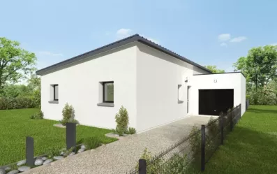 Image du modèle de maison GIRELLE 95m² MONOPENTE + GGE BAC