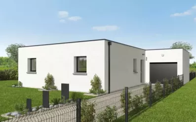 Image du modèle de maison GIRELLE 95m² TOIT TERRASSE + GGE BAC