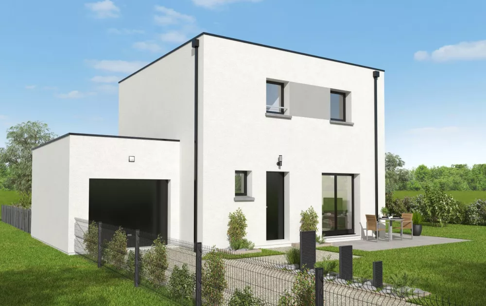 Image du modèle de maison LAGON 85m² TOIT TERRASSE + GGE BAC