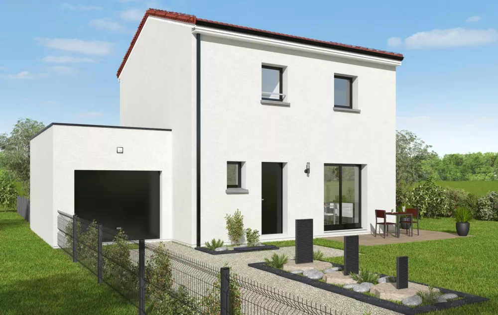 Image du modèle de maison LAGON 85m² TUILE + GGE BAC