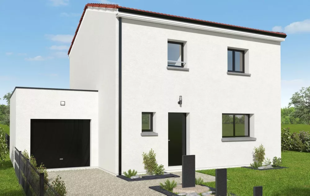 Image du modèle de maison LAGON 105m² TUILE + GGE BAC