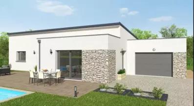 Image du modèle de maison MONO PLAIN PIED PIERRE 115 M2