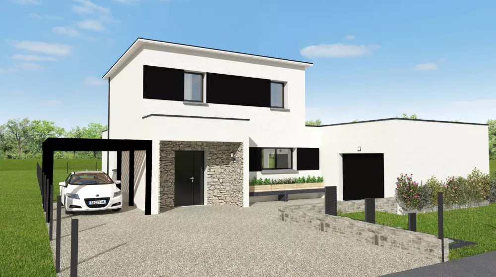 Image du modèle de maison le noa toit plat av