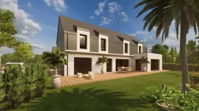 Image du modèle de maison Vue jardin 2 _BADEN_Lot 3
