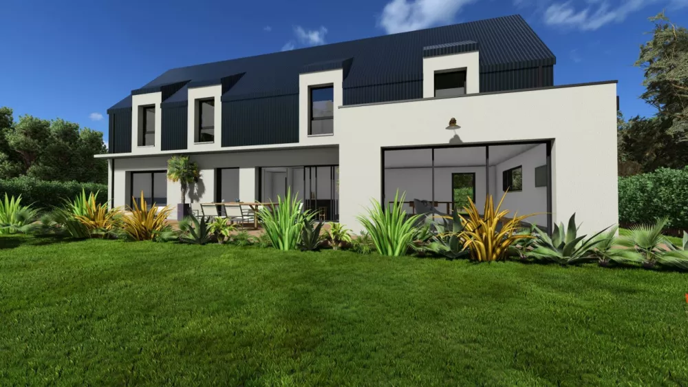 Image du modèle de maison LOT 3_BADEN_APS1 Vue jardin jour_2024-03-25 (1)
