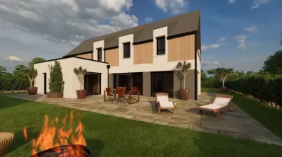 Image du modèle de maison Vue jardin 2_BADEN_Lot 2 3fe